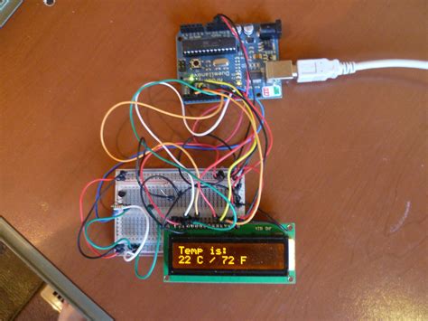 arduino  home environment  dsb digital thermometer