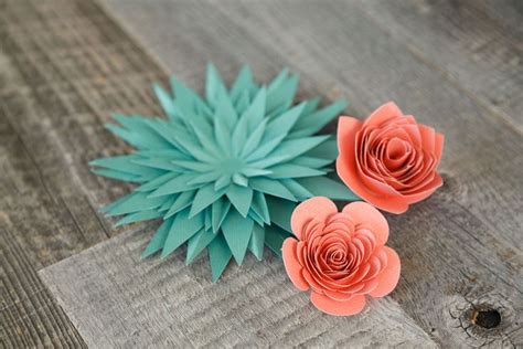 How to Make Cricut Paper Flowers  Cricut Paper Crafts : My Crazy Good Life
