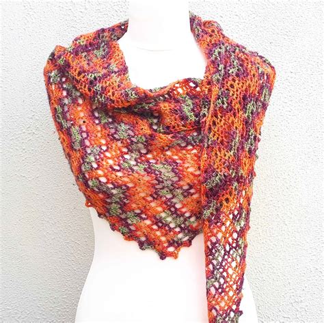 skein crochet shawl copper beech  pattern annie design crochet