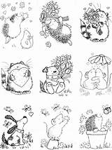 Stamps Digital Cute Digistamps Penny Coloring Pages Embroidery Patterns Digi Artistic Elements Stamp Color sketch template