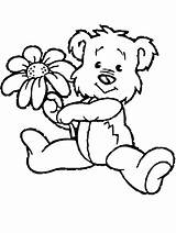 Coloring Flowers Pages Dog Cute Dogs Flower Kids Printable Teddy Sheets Print sketch template