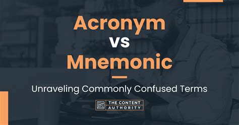 acronym  mnemonic unraveling commonly confused terms
