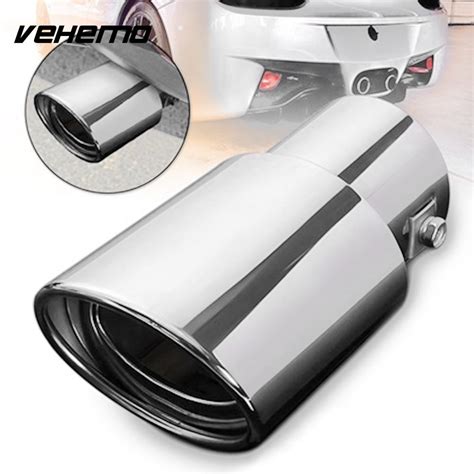 vehemo tail muffler tail pipe tail throat stainless steel pc durable accessories automobile
