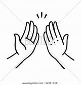 Clapping Hands Getdrawings Drawing Clap sketch template