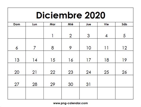 diciembre calendario imprimir spanish calendar