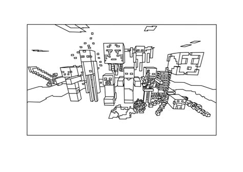 minecraft mobs coloring pages coloring pages