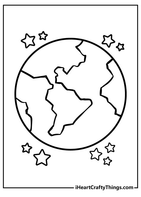 earth coloring page   printable templates