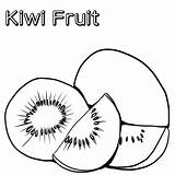 Kiwi Kolorowanki Dzieci Fruits Vitamin Kiwis Bestcoloringpagesforkids sketch template