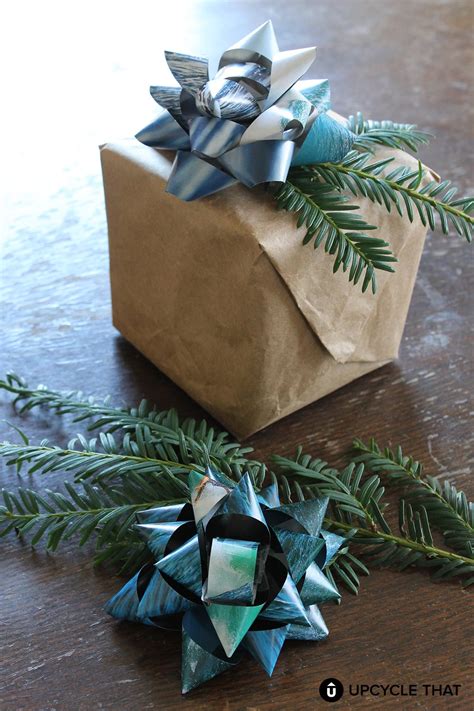 diy gift bow upcycle