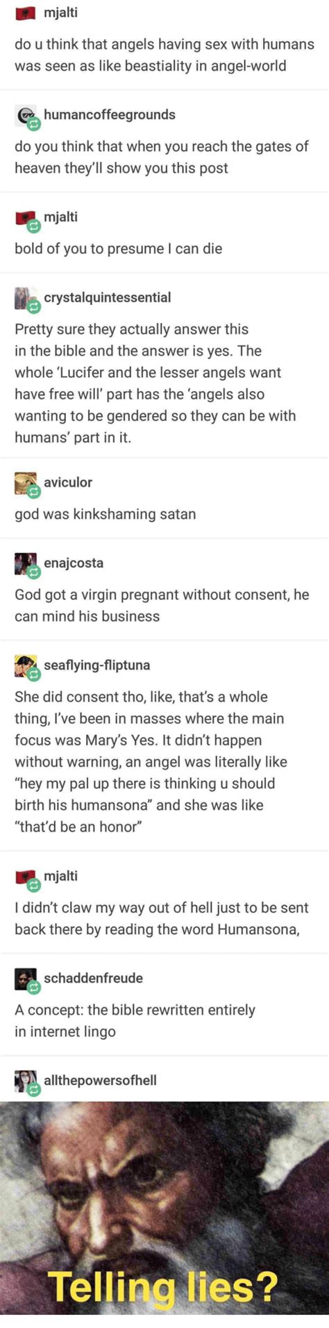 mjalti do u think that angels having sex with humans was