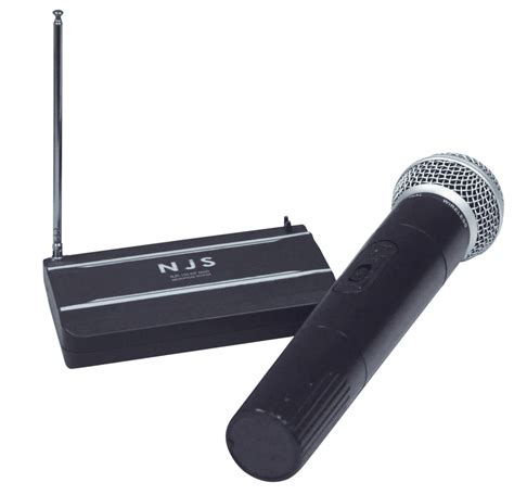njs   mhz vhf handheld radio wireless microphone system