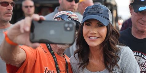 gov kristi noem bikers come to the sturgis motorcycle rally and