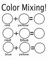 Color Mixing Worksheet Colour Pdf Colors Preschool Science Email sketch template