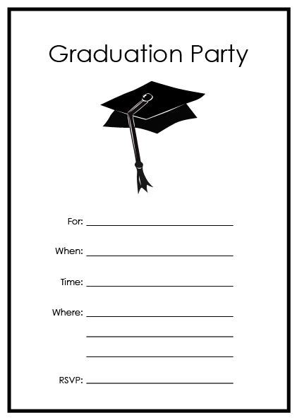 free printable graduation party templates printable graduation invitations free printable