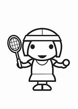 Malvorlage Tennisspielerin sketch template