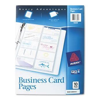 amazoncom business card binder pages      cardspage
