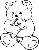 Teddy Bear Pages Colouring Coloring sketch template