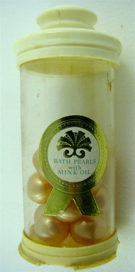 vintage bath balls bath pearls  mink oil  tiny balls   special