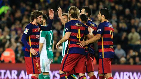 barcelona 4 0 real betis match report and highlights