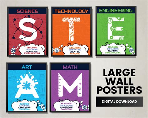 steam posters  science technology engineering art math