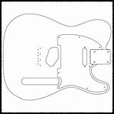 Telecaster Drawing Guitar Getdrawings Paintingvalley sketch template