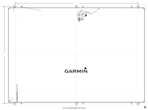 garmin gpsmap  mfd flush mount template