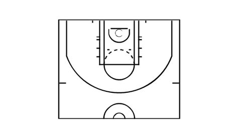 basketball court diagram basketball courts vector