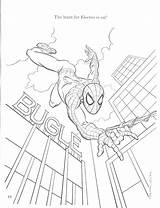 2099 Getcolorings Spiderman Coloringhome Pensava Aranha sketch template