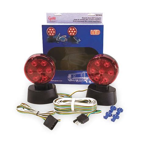 grote magnetic trailer lighting kit  ft wire length wire harness