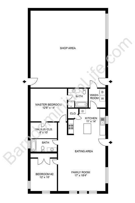 bedroom barndominium floor plans barndominium floor plans pole barn house plans garage