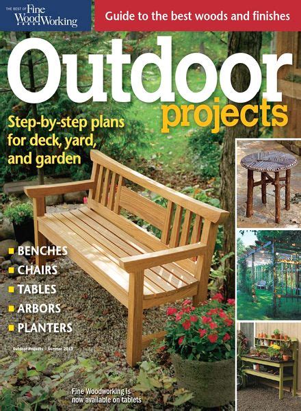 download the best of fine woodworking outdoor projects summer 2013 pdf magazine