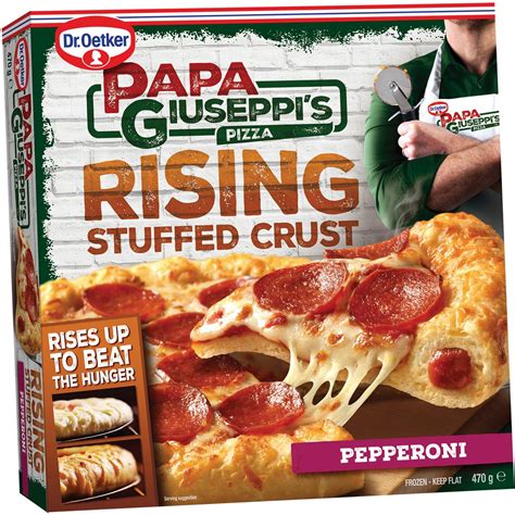 Dr Oetker Papa Giuseppis Rising Stuffed Crust Pepperoni Pizza 470g