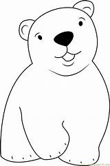 Bear Polar Coloring Cute Little Pages Cartoon Printable Color Kids Print Coloringpages101 Online sketch template