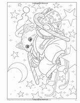 Santa Coloring Amazon Para Claus Colorear Pages Libro Kayomi Harai Christmas Kitten sketch template