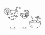 Cocktail Coloring Pages Printable sketch template