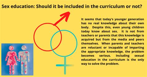 Sex Education Should It Be Included In The Curriculum Or Not – Lovely