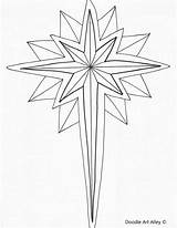 Star Coloring Bethlehem Pages Christmas Nativity Drawing Color Printable Stars Sheet Religious Getdrawings Getcolorings sketch template