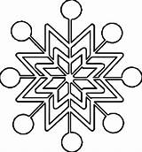 Snowflake Coloring Wecoloringpage Pages sketch template