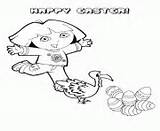 Easter Coloring Pages Eggs Printable Dora Print sketch template