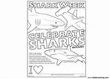 Shark Coloring Week Pages Sharks Celebrate Printable Kids Adults sketch template