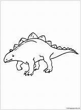 Ankylosaurus Pages Coloring Dinosaur sketch template