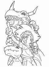 Digimon Pages Coloring Printable Kids sketch template