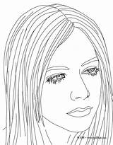 Avril Lavigne sketch template