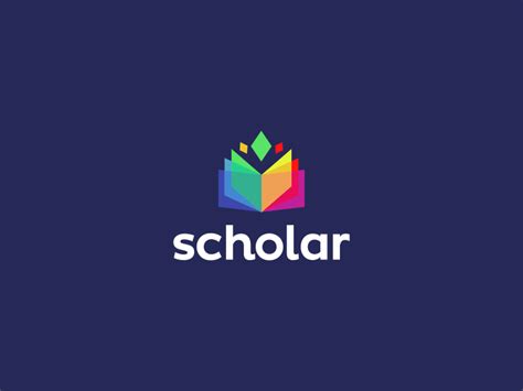 scholar app logo design  dalius stuoka logo designer  dribbble