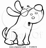 Dog Howling Clipart Cartoon Outlined Coloring Cory Thoman Vector Dogs Clipground 2021 sketch template