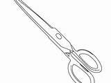 Coloring Scissors Pages Getcolorings Comb sketch template