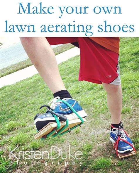 homemade grass aerating shoes diy project  homestead survival