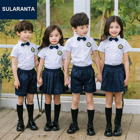Enfants Japonais Uniforme Scolaire Coréen Pour Filles Garçons Chemise