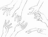 Hands Reaching Drawing Hand Sketches Sketch Getdrawings Template sketch template