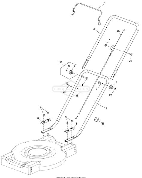 murray   mpd  series  walk  mower parts diagram  handles group